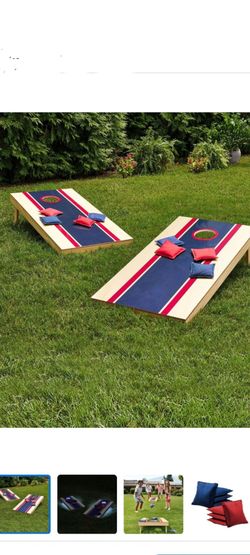CORNHOLE SET WITH LED LIGHTS BRAND NEW IN BOX FIRM ON PRICE WILL NOT REPLY TO LOWER OFFERS