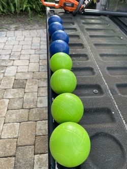 Bocce Ball Set Blue and Green