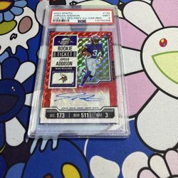 Jordan Addison Rookie Ticket