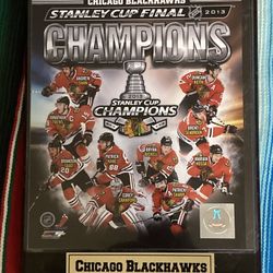 Chicago Blackhawks 2013 Stanley Cup Champs Commemorative Photo Plaque, NEW