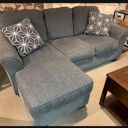 Slate Fabric Contentporary Sofa Chaise💥 Brand New☄️ Fastest Delivery 🚚  Financing Options👍 Living Room✅