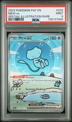 2024 Pokemon Scarlet & Violet: Paldean Fates Mew ex #232 PSA 9