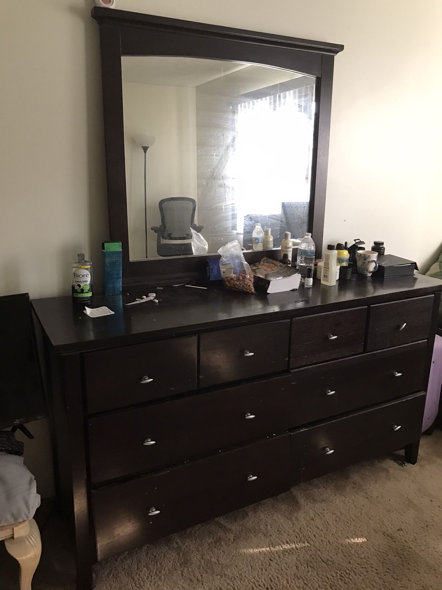 Dresser ,Side Draw With Mirror 