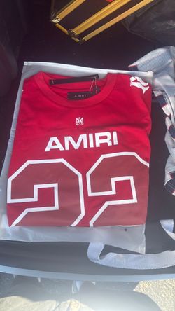 Amiri #22 Football Jersey T-Shirt Red