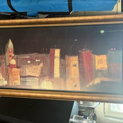 Cuadro De Pintura Notturno I" del artista italiano Luca Giovagnoli.