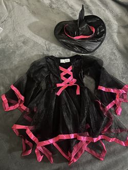 Cute New Witch Halloween Costume Girls Size 3T-4T