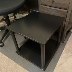 2 Black Side Tables
