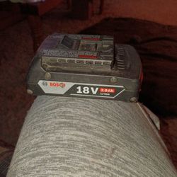 Bosch 18v 2.0ah Lithium Ion Battery 