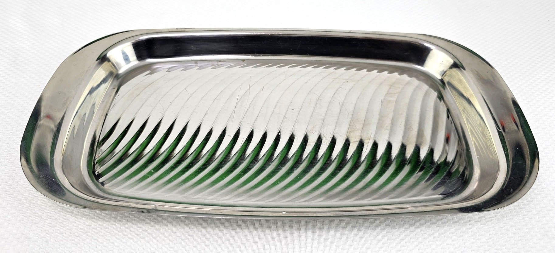 Vintage Yamazaki Stainless Steel Serving Tray Platter