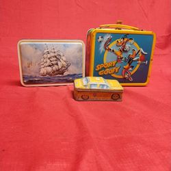 Original Goofy Lunch Box 2 Other Tins From England