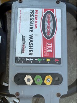 Simpson pressure washer 3100 psi