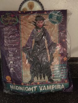 Halloween Costume, Midnight Vampira, S 4-6, 2 Piece Dress
