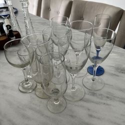 Differen Glass Cup Set