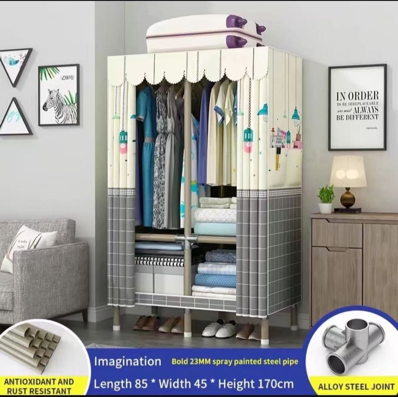 Portable Wardrobe Closets High Capacity Portable Wardrobe Closet Portable Clothes Closet Wardrobe Storage Closet Portable Closet Organizer Oxford Clot