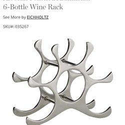 6 Bottle Industrial Wine Rack
