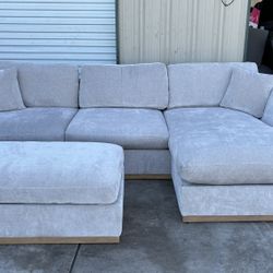 HENREDON REVERSIBLE SOFA CHAISE