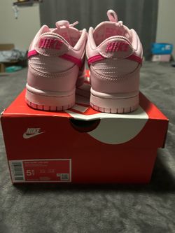 Nike triple pink dunk 5.5boy, 7 women