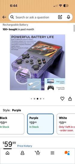R36s Pro Retro Handheld Game Console
