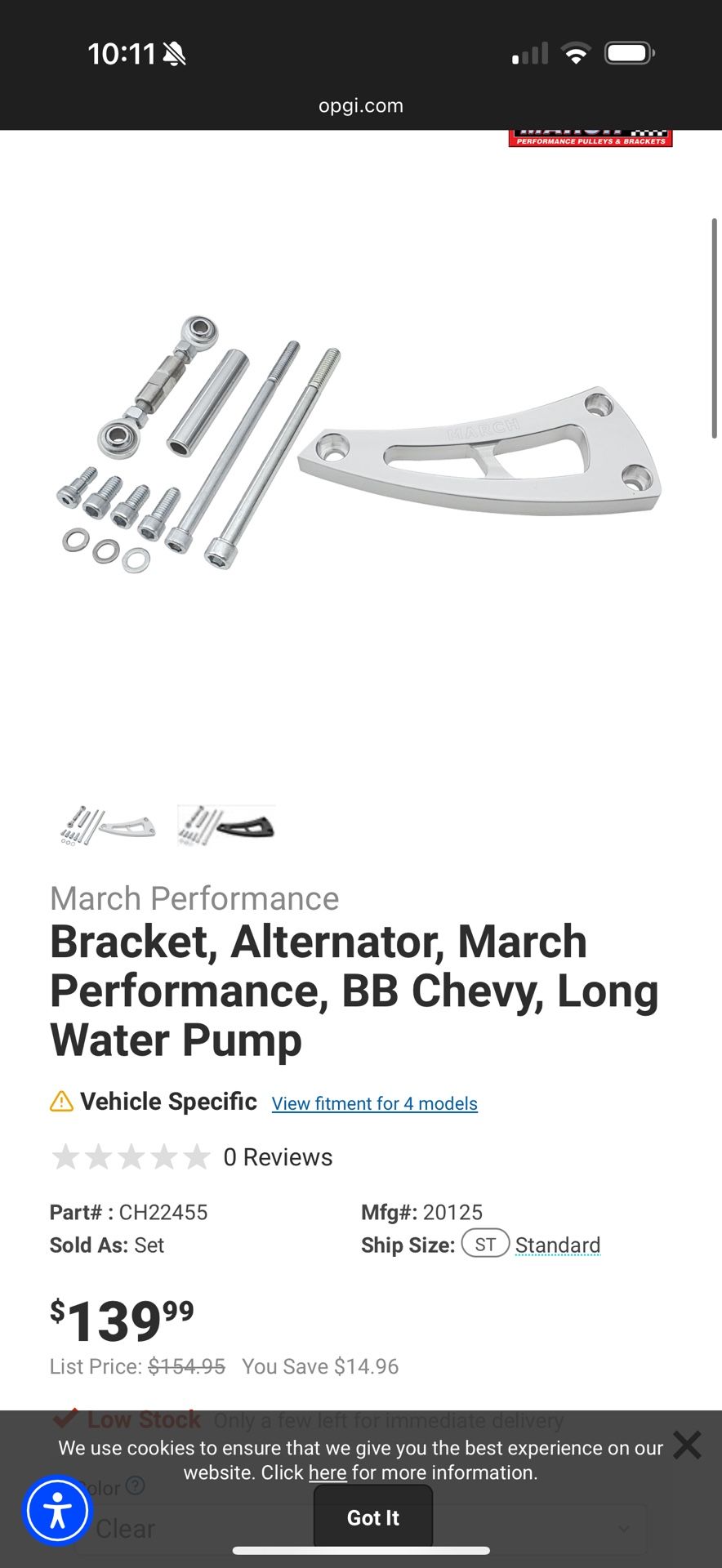 Chevy Alternator Bracket