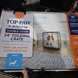 Double Door Puppy Crate