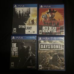 PS4 Games, $15 Each. 