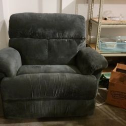 Comfortable Wide Recliner Blue