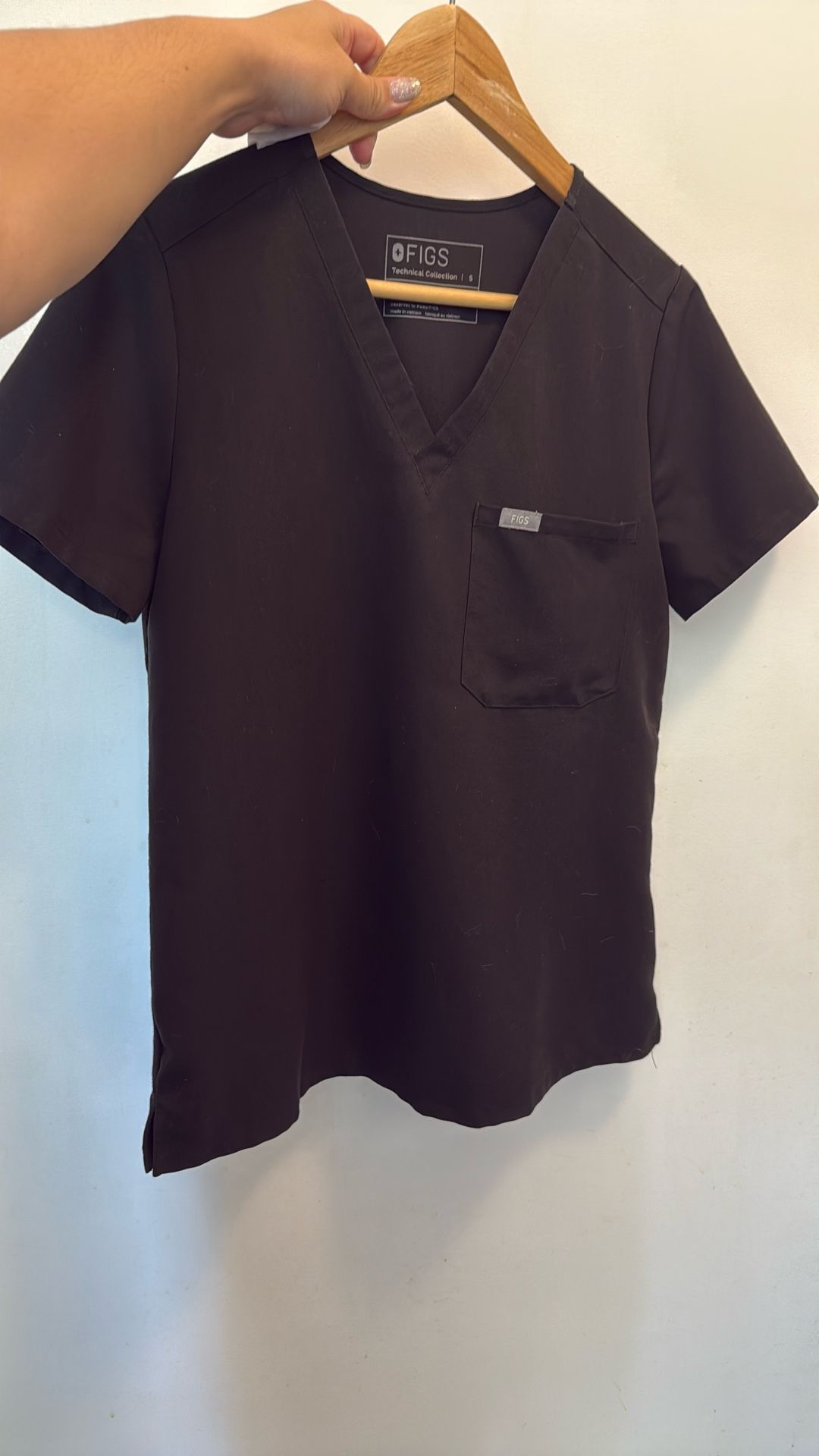 Fig Scrub Top S