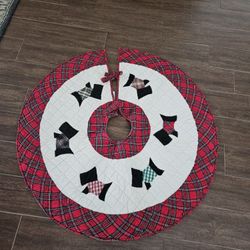 Tree Skirt, Quilted, Scotties