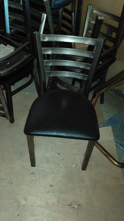 Chairs restaurant cafe metal padded 15