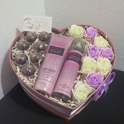 Mothers Day Heart Box Arrangement