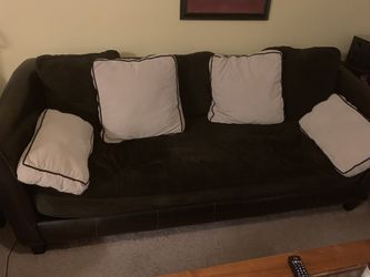 Large couch / sofa and pillows
