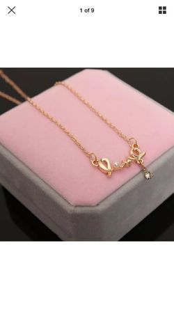 Gold Letter Love Necklace