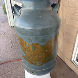 Elmhurst Milk Can From Jamaica New York 25” Tall 