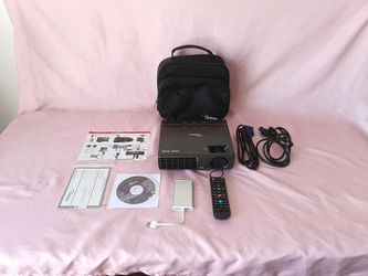 Optoma Widescreen HDMI DLP Projector with Carrying Bag & Cables