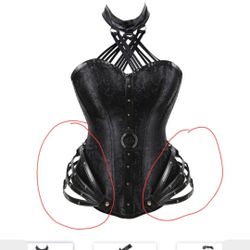 Gothic Choker Overbust Corset New Without Tags