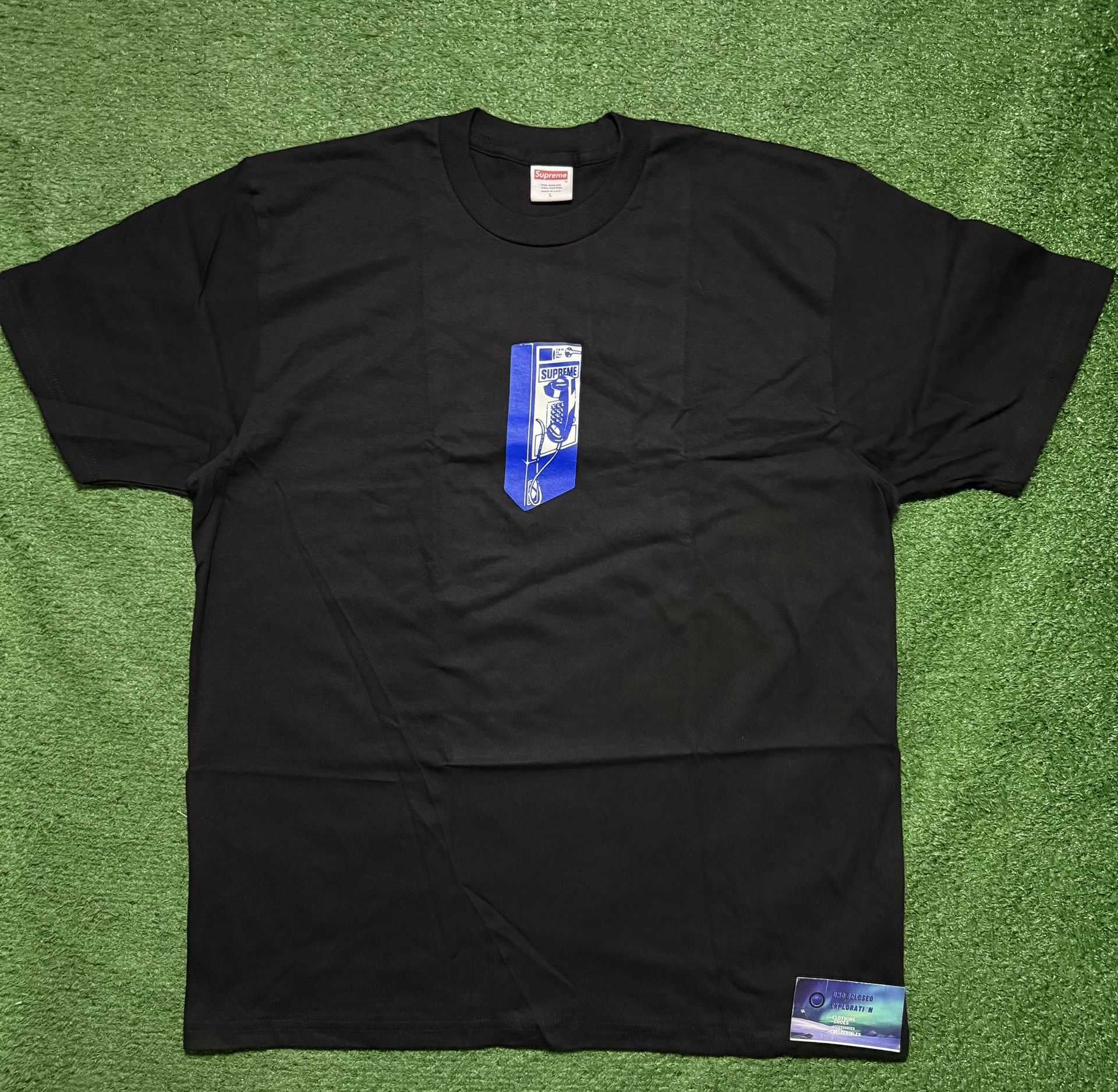 Supreme Payphone Tee Black Large