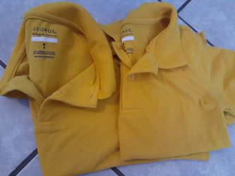 2 plane gold uniform polos