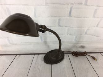 Vintage Eagle Desk Lamp Goose neck Portable Bronze Metal Industrial Steampunk