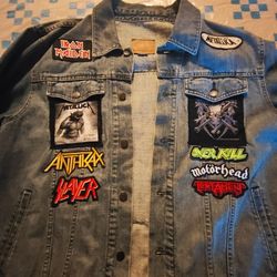Denim Jacket With Patches 