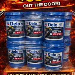 CHEVRON SAE 15W-40 • CK-4/SN Heavy Duty Diesel Engine Oil 