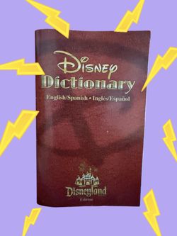 Disney English/Spanish Dictionary Book - Cast Member Disneyland Edition
