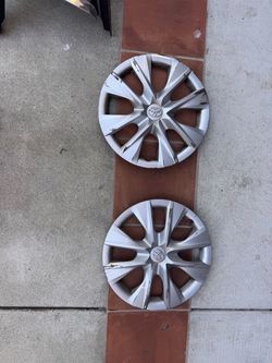 Toyota Hubcaps Set of 2 Silver