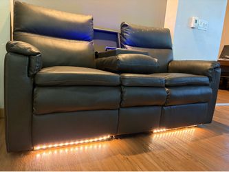 Reclining Sofa - heated/massage seats + lights