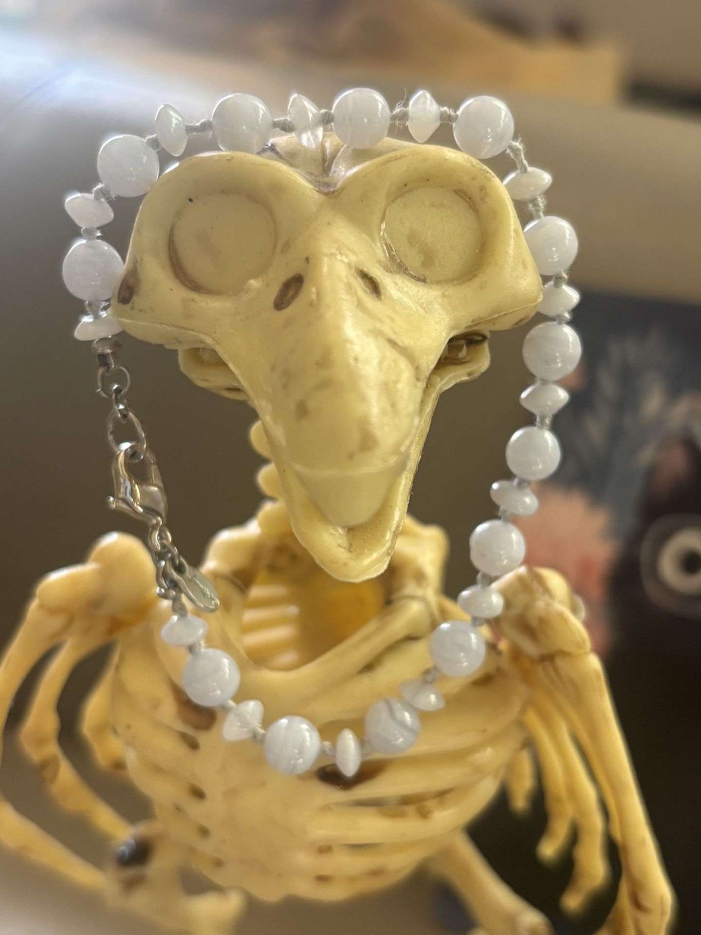 Monet Vintage Blue Lace Agate Bracelet