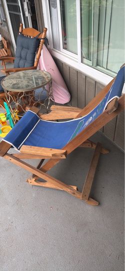 Vintage Seahawks lawn chair