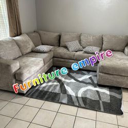 Furniture Sectional Living Room Couch Fabric
