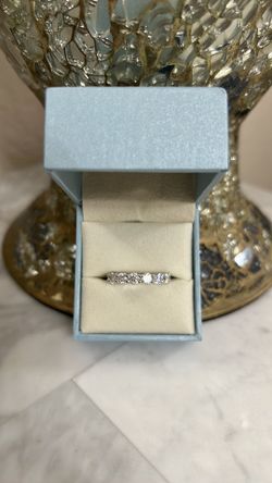 Certified GRA 4mm moissanite band ring 925 sterling silver