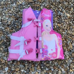 Stearns Mattel Barbie Ski Vest Life Jacket Flotation Device Size Youth