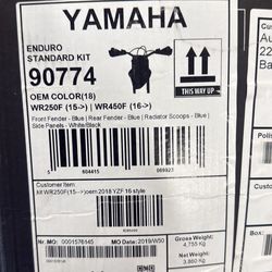 New plastic kit for WR 250 F and four 52,015 through 2018 New plastic kit for WR 250 F and WR 450 F   2015- 2018