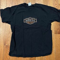 Harley Davidson T-Shirt Shirt Top Hamilton Bermuda Mens Biker XL Vintage Retro